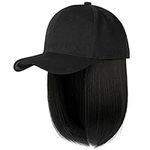 YEKEYI Baseball Cap Wig with Hair E