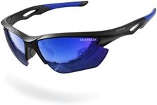 DEAFRAIN Polarized Sports Sunglasses for Men Women Cycling Running Fishing Driving Baseball Athletic Glasses UV Protection