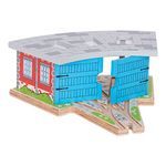 Bigjigs Rail Triple Engine Wooden Shed, Wooden Toys, Small Shed For Toy Trains, Wooden Train Set, Wooden Train Track Accessories, Bigjigs Train Accessories