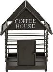 Boston Warehouse House Coffee Pod Storage, Counter Basket, Black