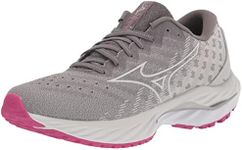 Mizuno Women's Wave Inspire 19 Running Shoe, Shade/White, 8