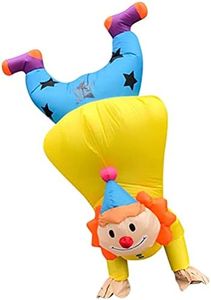 AvviKro Inflatable Costume Inflatable Clown Costume Halloween Birthday Cosplay Party Blown up Costume for Adult Yellow