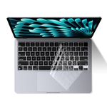 EooCoo Keyboard Cover Skin Protector for 2024-2022 M3 M2 MacBook Air 15 A3114 A2941/Air 13.6 A3113 A2681,2024-2021 Pro 14/16 M3 M2 M1 A2918 A2992 A2991 A2779 A2442 A2780 A2485 Premium Ultra Thin-Clear