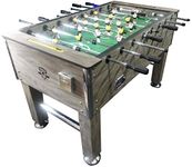 PLAY CITY Unisex Football Table/Soccer Table Warrior Edition with 2 Cup Holder (Brown)