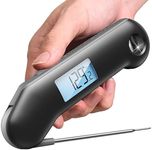 ThermoMaven Cooking Thermometer, 1 Second Instant Read Digital Meat Thermometer, ±0.5℉/±0.3℃ Accuracy, Auto-Rotating Display, Motion-Sensing Wake/Auto-Sleep, Waterproof, for BBQ/Grill/Candy