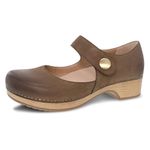 Dansko Beatrice Mary Jane Clog for Women - Memory Foam and Arch Support for All -Day Comfort and Support - Lightweight EVA Outsole for Long-Lasting Wear, Mushroom, 8.5-9