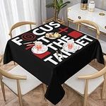 KOSPOGO Focus to The Target Table Cloth Square Table 54"x54" Inch Waterproof Reusable Tablecloth Indoor and Outdoor Party Decorative Tablecloths