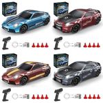rcxperts 1/43 Scale 2.4G Full-Proportional RC Drift Racing Car, Mini Electric High-Performance Drifter with LED Headlights, Smooth Steering and Fast Response(Set 1/RTR Version)