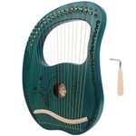 Lyre Harp, 19‑String 19‑Tone Tunable Mahogany Body Lyra Harp Portable Musical Instrument Gift