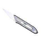 Titanium Utility Knife Garden Grafting Cutter Knife Handmade Knife EDC Knife, Retractable Box Cutter Blade Replaceable Knife (Titanium-Silver)