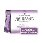 Hyaluronic Acid 120mg + Collagen 2500mg + Vitamin C + coq10. Collagen Supplements for Women. High Dosage. Blueberry Flavour. Reduces Wrinkles, Moisturises and Rejuvenates. N2 Natural Nutrition