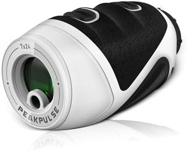 PEAKPULSE 1200 Yards Mini Range Finder Golf Rangefinder with Slope Laser Distance Rangefinder for Men Women Junior HDLCD 7X Magnification Rechargeable Flag Pole Locked with Vibration Angle Measurement