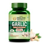 Vlado’s Himalayan Organics Garlic 500Mg Supplement | Extract (1:13) Allium Sativum - 2% | Improve Heart Health, Boost Immunity, Maintain Cholesterol Level - 60 Veg Capsules