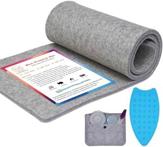 JUDUMALL Wool Pressing Mat, 15x54 Inch XL, 100% Natural Heat Resistant Pad