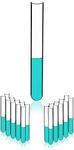 LABINVO 10ml Glass Round Bottom Tes