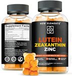 Lutein Gummies 20mg with Zeaxanthin Supplements & Zinc for Adults and Kids | Vitamins for Eye Health | Immunity Support & Macular Degeneration | Skin and Vision Health Supplement | Non-GMO | Vegan