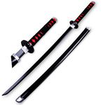 41 Inch Tanjiro Sword Wooden Japanese Katana Handmade Abs Sheath Knife For Anime Lovers Demon Slayer Cosplay Halloween Props