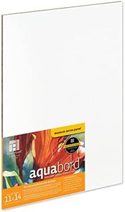 Ampersand Art Supply Watercolor Painting Panel: Museum Series Aquabord, 1/8 Inch Flat Profile, 11" x 14"