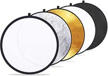 HIFFIN Reflector 42-inch / 107 cm 5 in 1 Collapsible Multi-Disc Light Reflector with Bag - Translucent, Silver, Gold, White and Black(reg)