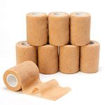 Cohesive Bandages 7.5cm X 4.5 m, 8 Rolls Elastic Self Adhesive Bandage Tape