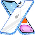 Vakoo for iPhone 11 Case Clear, Transparent Anti-Yellow Phone Cover - Blue