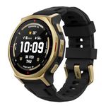 Amazfit T-Rex 3 Pro Outdoor Smart Watch 44mm Sapphire AMOLED Display with Flashlight, Ti Bezel, Dual Band GPS, Offline Maps, 17 Days Battery, 10 ATM, 180+ Sports Mode for Android & iPhone, Black Gold