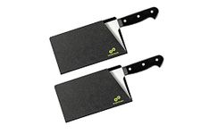 EVERPRIDE Butcher Chef Knife Edge Guards (2-Piece Set) Wide Knives Blade Edge Protectors - Meat Cleaver Knife Sheath Set - BPA-Free Chef Knife Covers Fits Blades Up To 8” x 4” – Knives Not Included