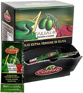Olio extra vergine di oliva Coppini 100% Italiano estratto a freddo in bustine monodose 10 ML - 1 dispenser x 104 bustine