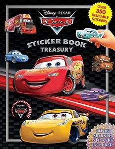 Phidal - Disney Cars Sticker Book Treasury - Activity Book Treasury Puzzle Game for Kids Children Toddlers Ages 3 and Up, Holiday Christmas Birthday Gift