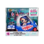 L.O.L. Surprise! 583783EUC LOL OMG House Playset-Lil Music Tour-Includes 3"/7.6cm Cheeky Babe Doll with 8 Surprises-for Collectors & Kids from Ages 4+