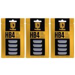 HeadBlade Men's HB4 Refill Shaving Razor Blades (12 Blades) 3 Pack