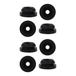 8pcs RV Stove Top Grommets, RV Stove Grommet Kit for Magic Chef and for Atwood Stove Grates Black Rubber Grommet for RV Stove-Effectively Reduce Scratches