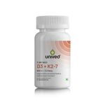 Unived D3+K2 (MK-7) | Vegan Vitamin D3 & Vitamin K2-7 (MenaquinGold) | Immunity, Heart, Muscle, & Bone Health | Plant-Based & Natural | 90 Vegan Capsules