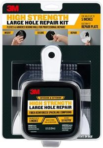 3M High Strength Large Hole Repair Kit with 12 fl. oz Compound, Self-Adhesive Back Plate, Putty Knife and Sanding Pad