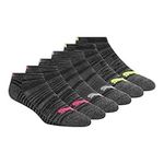 PUMA womens 6 Pack Low Cut Socks, Black/Pink, 9-11