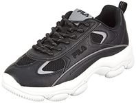 FILA Women's Strada Lucid wmn Sneaker, Black, 4.5 UK