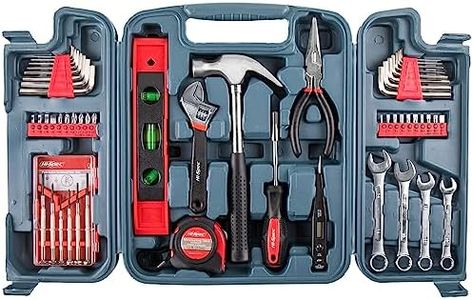 Hi-Spec 53 Piece Mechanics Hand Tool Kit Set. Basic DIY Toolbox Set for Home, Office, and Garage for quick Repair and Maintenace