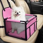 Dog Car Seat Puppy Pet Booster Seat Pet Seats for Cars Vehicles Pet Travel Safety Car Seat for Small Dogs Up to 14lb,Breathable Folding Washable Travel Bags for Dogs or Other Small Pet