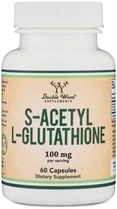 Double Wood Supplements S-Acetyl L-Glutathione Capsules - 100mg,60 Count (Acetylated Glutathione)