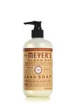 Mrs. Meyer's Clean Day Liquid Hand Soap, Cruelty Free and Biodegradable Hand Wash Made with Essential Oils, Oat Blossom Scent, 370 ml Soap Pump Bottle