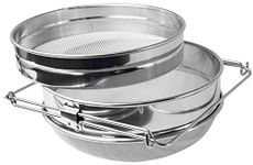 VIVO Stainless Steel Honey Strainer Double Sieve, Bee Keeping Equipment Filter (BEE-V101H)