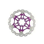 Snail Bike Bicycle Disc Brake Rotor Floating MTB Rotors 160mm (Purple)