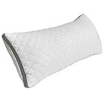 DCSTA Body Pillow for Adults Side Sleeper, Long Big Full Pillows for Bed, High Loft Quilted Down Alternative Head Support Pillow, Hypoallergenic Fluffy Adjustable Body Pillow, 21x54 Inch, White