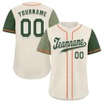 coolcustomize Personalised Multicolor Baseball Jersey Custom Athletic Training Shirts Stitched/Printed Bespoke Sports Apparel for Men,Women,Youth,Kids