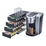 Rice rat k cup Holders for Counter Small for Keurig k-cup Holder for mr Coffee for Tea (84 pods-4 tiers)