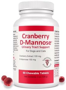 Pet Health Solutions Cranberry D-Mannose Urinary Tract Support - Bladder Health Supplement for Dogs and Cats - 60 Tablets