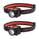 COAST FL84 575 Lumen Dual Color Focusing LED Headlamp 2-Pack