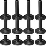 Facmogu 12PCS Black Plastic Long/Medium/Short Flanged Cymbal Sleeves, Cymbal Replacement Accessories, Musical Instruments Accessory, Cymbal Stand Drum Sleeve for Percussion Drum Set Parts