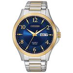 Citizen Quartz Men's Watch, Stainless Steel, Classic, Two-Tone (Model: BF2005-54L)