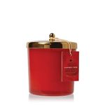 Thymes Simmered Cider Harvest Red Poured Candle - Warm & Spicy Scented Candle with Notes of Apple, Clove, and Cardamom - Luxury Home Fragrance - Red Candle (13 oz)